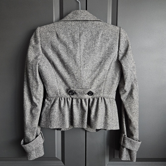 United Colors of Benetton Womens Grey Jacket Sz Small - Picture 4 of 10